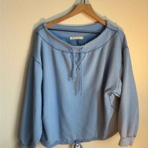 We The Free Slouchy Blue Sweatshirt